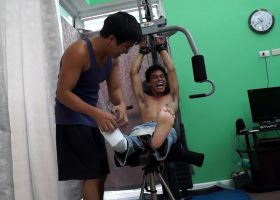 Argie Tickled On The Gym